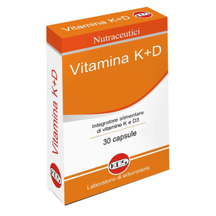 Vitamina k+d vegetale - 30 capsule