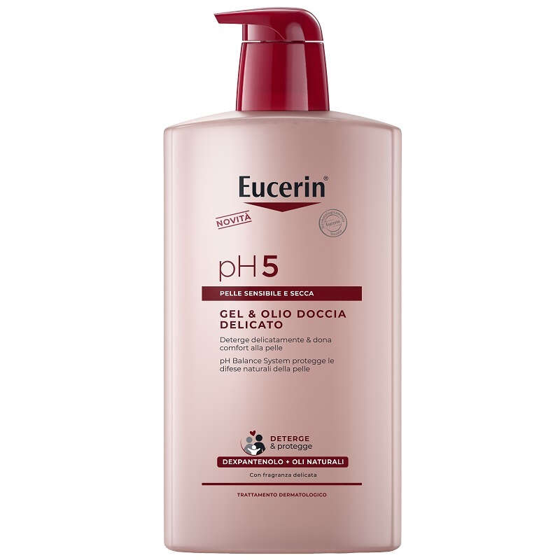 Eucerin - Gel & olio doccia delicato 1 litro