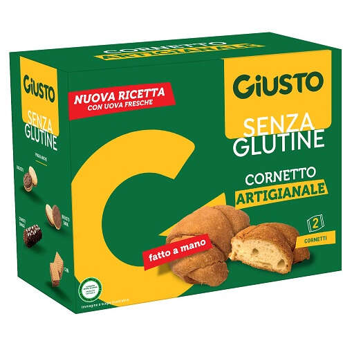Giusto - Senza glutine cornetto classico 2 pezzi da 80 g nuova ricetta