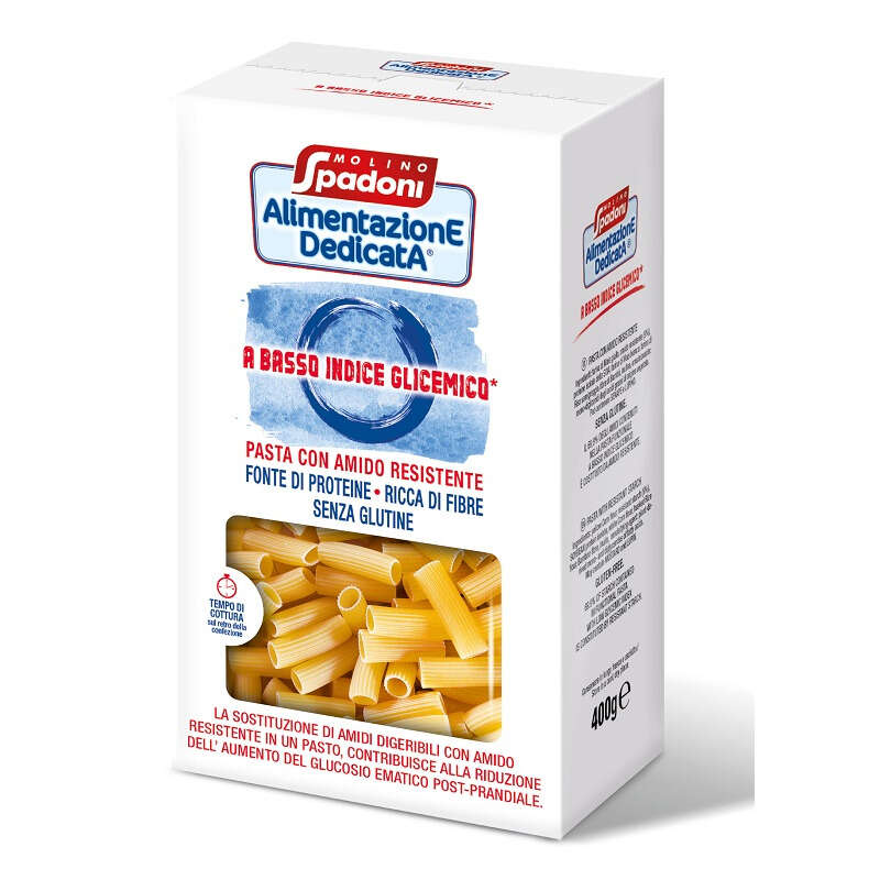 Alimentazione dedicata  maccheroni  a basso indice glicemico - Alimentazione dedicata maccheroni basso indice glicemico senza glutine 400 g