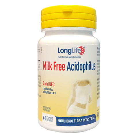 Longlife - Milk free acidophilus 60 capsule vegetali