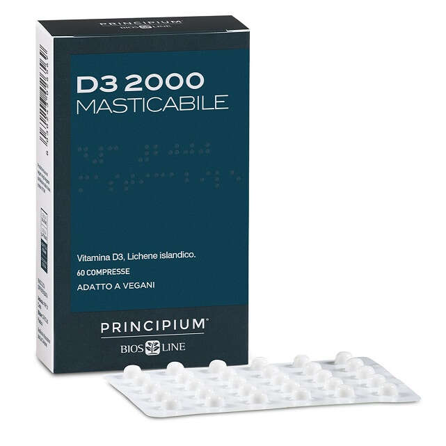 Principium - D3 2000 masticabile 60 compresse