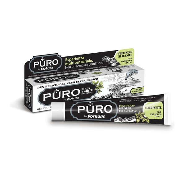 Forhans - Dentifricio  gel black4white