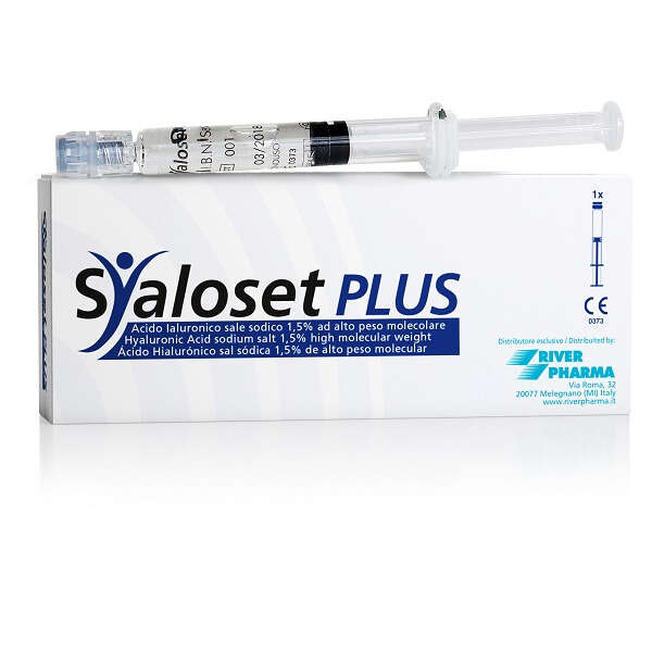 River pharma - Siringa intra-articolare syaloset plus acido ialuronico sale sodico 1,5% ad alto peso molecolare 4 ml