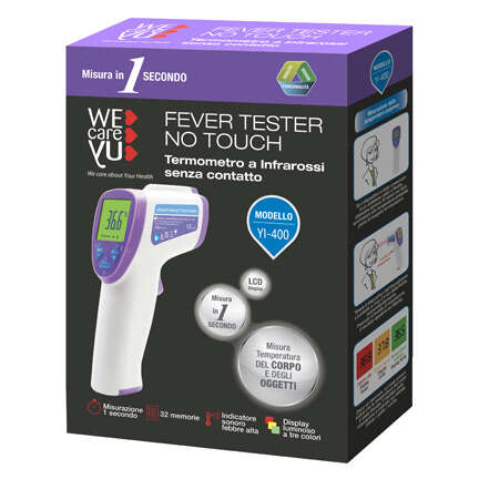 Wecareyu - Termometro a infrarossi senza contatto  fever tester no touch 1 pezzo