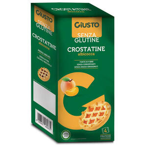 Giusto - Senza glutine crostatina albicocca 4 pezzi da 45 g
