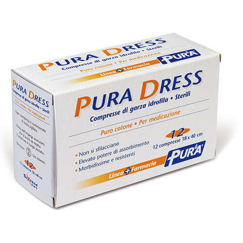 Sixtem life - Garza idrofila pura dress 18x40cm 12 pezzi