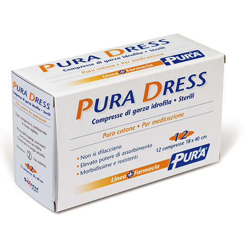 Sixtem life - Garza idrofila pura dress 18x40cm 12 pezzi