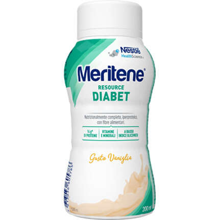 Meritene - Resource diabet vaniglia alimento iperproteico 28 vitamine e minerali 200 ml