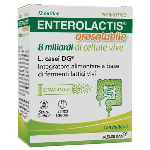 Enterolactis - Orosolubile 12 bustine 8 miliardi di cellule vive