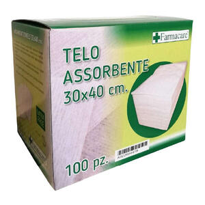 Farmacare - Telo assorbente 30x40cm 100 pezzi