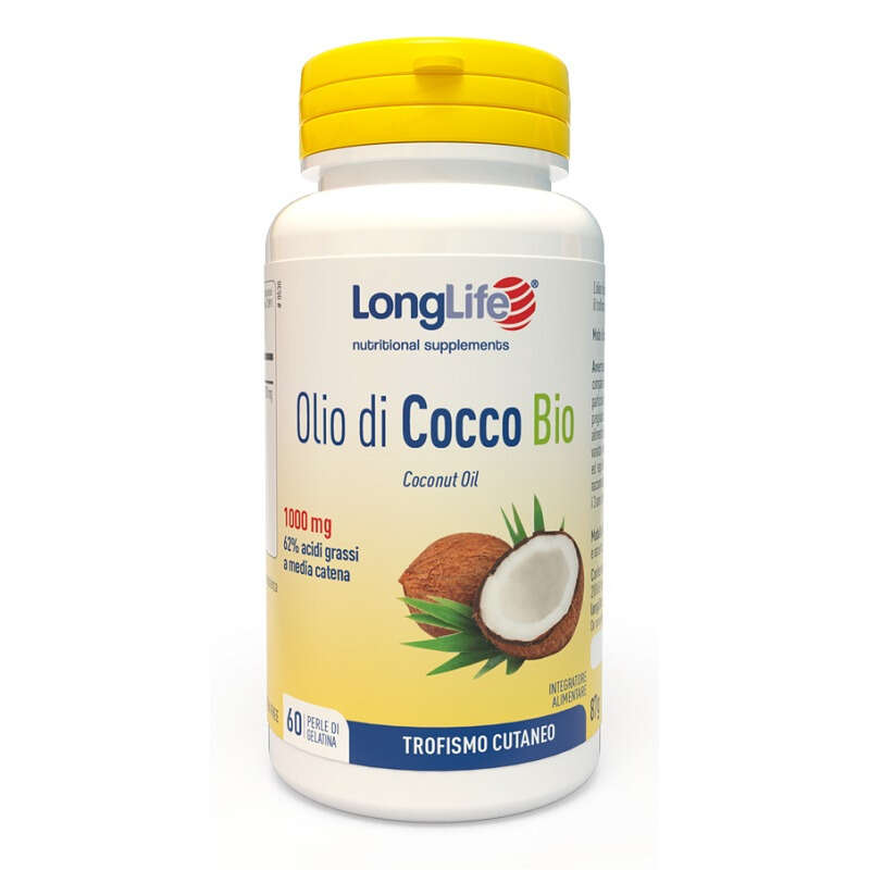 Longlife - Olio cocco bio 60 perle in gelatina