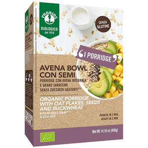 Probios - Bio avena bowl semi piu' porridge con avena integrale e grano saraceno 400 g