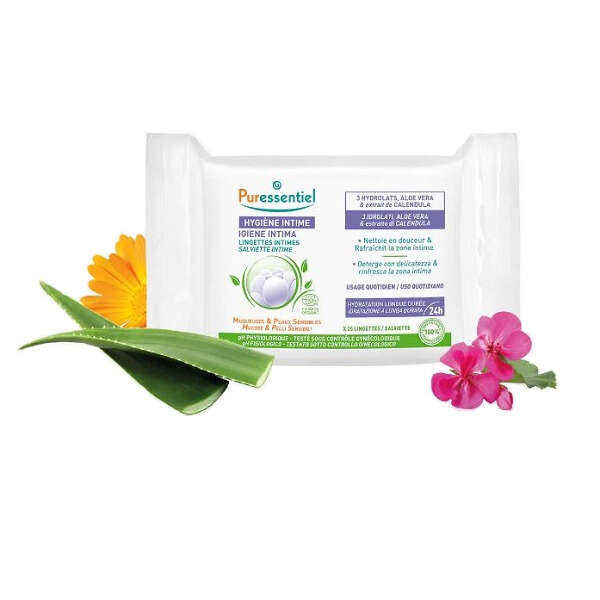 Puressentiel - Igiene intima salviette 25 pezzi