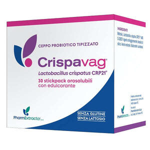 Crispavag - 30 stick 1,2 g con edulcorante senza glutine senza lattosio