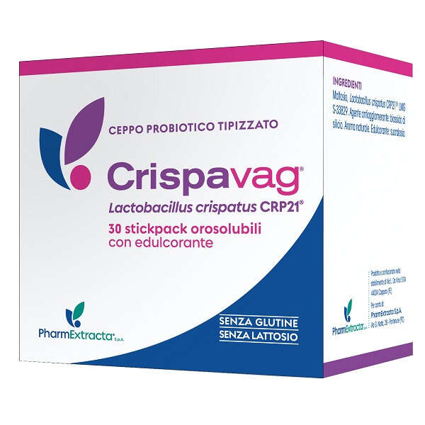 Crispavag - 30 stick 1,2 g con edulcorante senza glutine senza lattosio