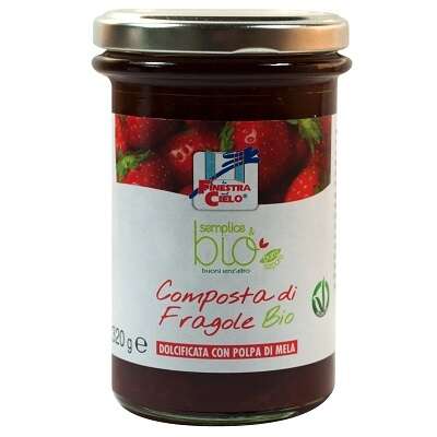 Semplice&bio - Composta di fragole con polpa di mela bio 320 g