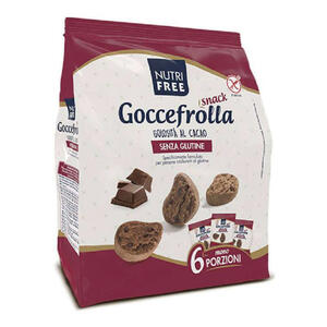 Nutrifree - Goccefrolla snack golosita' al cacao senza lattosio 6 monoporzioni da 40 g