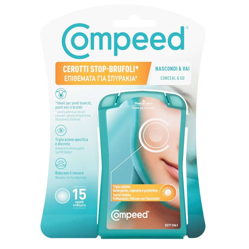 Compeed - Cerotti stop brufoli nascondi & vai 15 pezzi