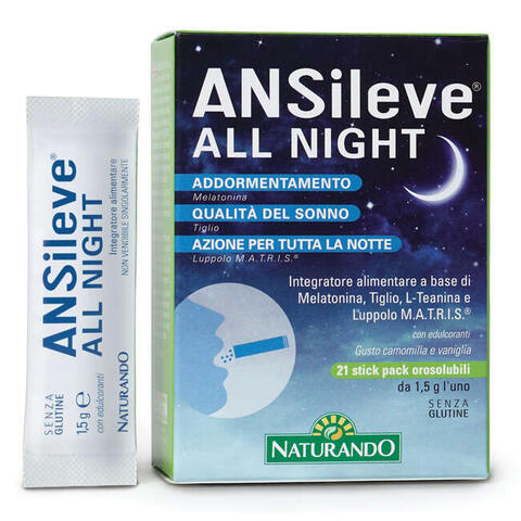 Naturando - Ansileve all night 21 stick pack orosolubili