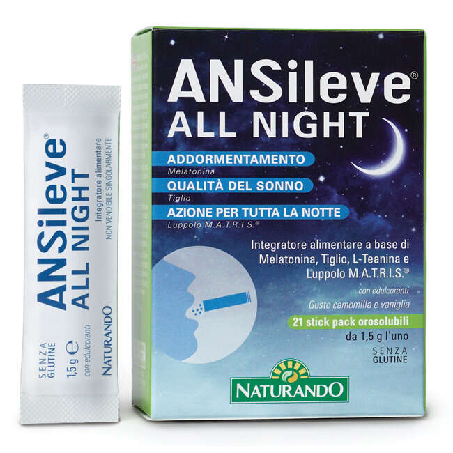 Naturando - Ansileve all night 21 stick pack orosolubili