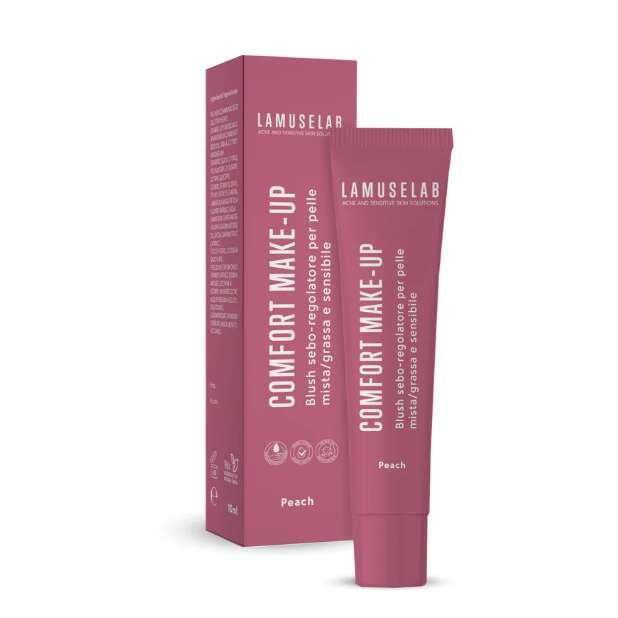 Lamuselab - Comfort make-up blush seboregolatore rose peach