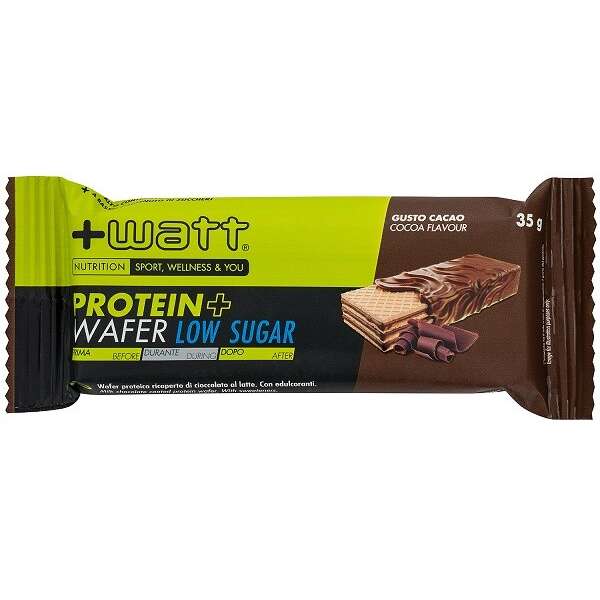 + watt - PROTEIN+ WAFER LOW SUGAR CACAO 35 G