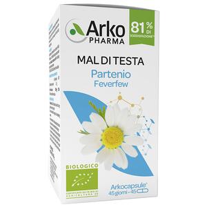 Arkopharma mal di testa  partenio - Arkocapsule partenio bio 45 capsule