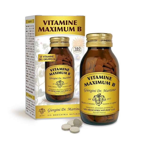 Vitamine maximum b - 180 pastiglie con edulcorante