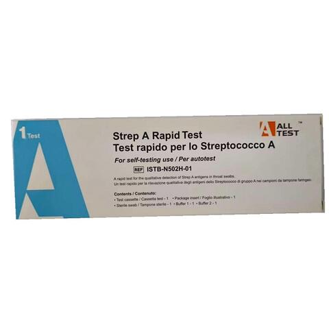 All test strep a rapid test - Test antigenico rapido alltest strep a rilevazione qualitativa antigeni streptococco a nei campioni di tampone faringeo auto raccolti