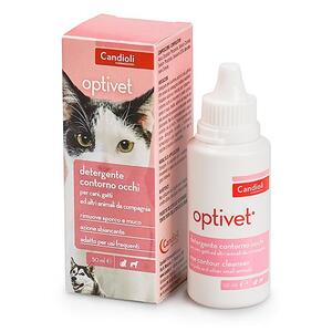 Candioli - Optivet detergente per occhi per cani e gatti flacone 50 ml
