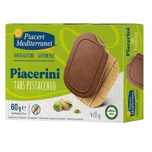 Piaceri meditteranei - Piaceri mediterranei piacerini tabs pistacchio 4 pezzi da 15 g