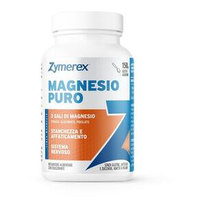 Zymerex - Magnesio puro 150 g gusto agrumi con edulcorante senza zuccheri senza glutine senza lattosio