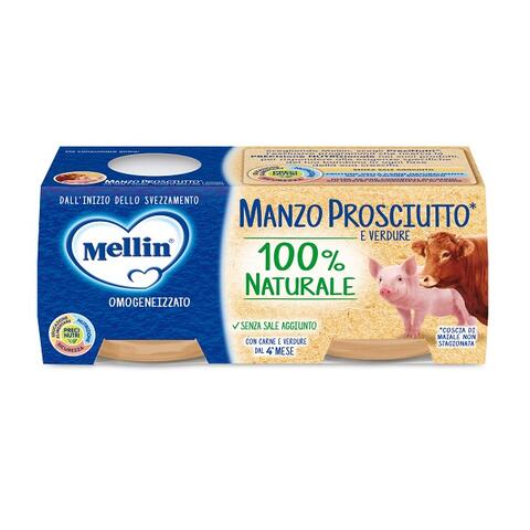 Mellin - Omogeneizzato manzo prosciutto con verdure