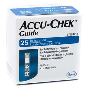 Accu-chek - Strisce misurazione glicemia  guide 25 pezzi confezione retail