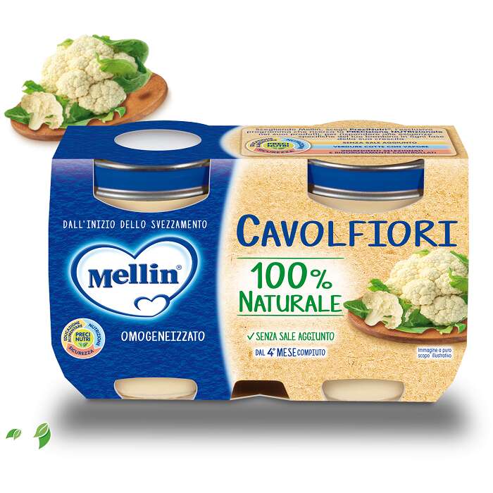 Mellin - Omogeneizzato cavolfiore 2 x 125 g