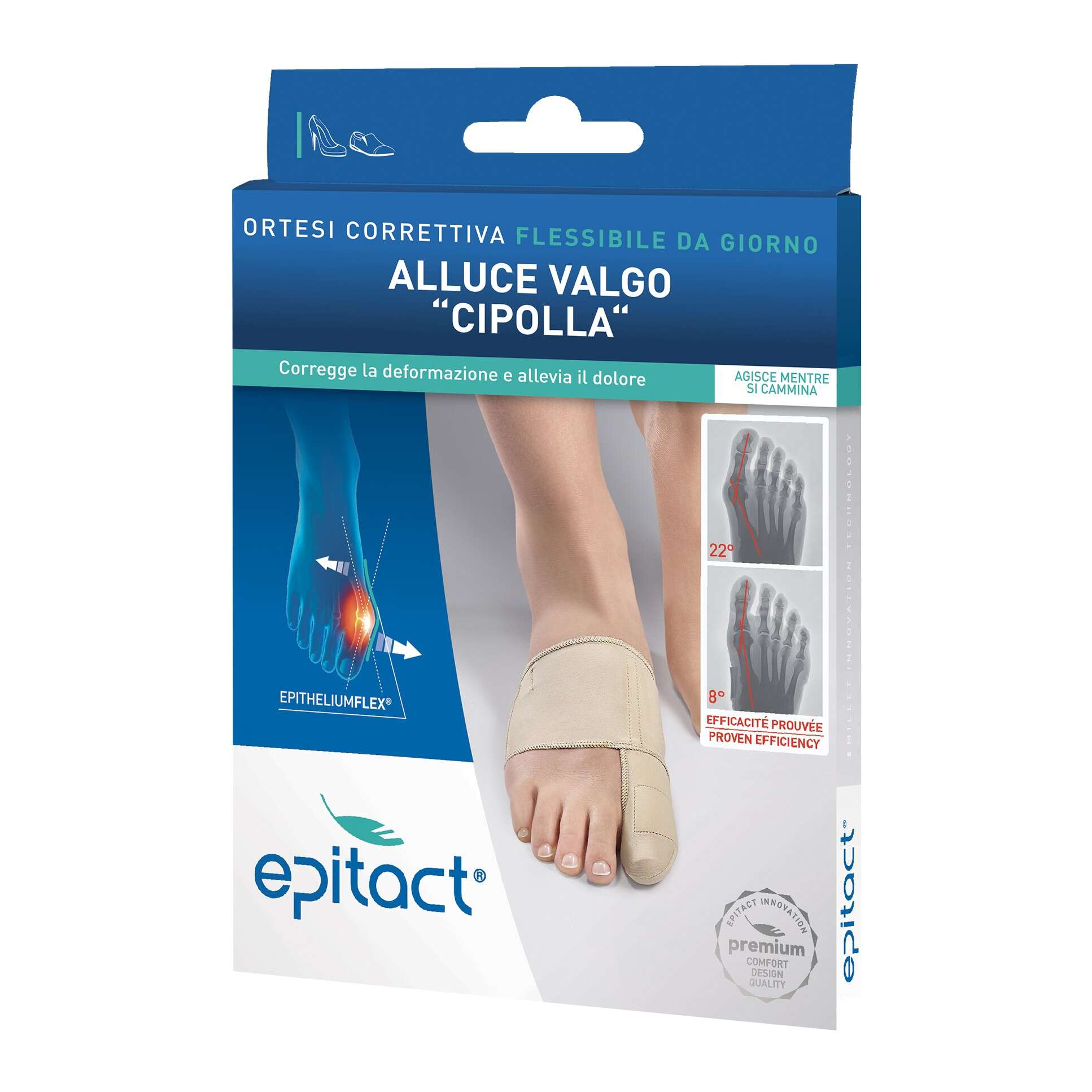 GR FARMA - Epitact - Ortesi Correttiva Giorno Alluce Valgo, Taglia S