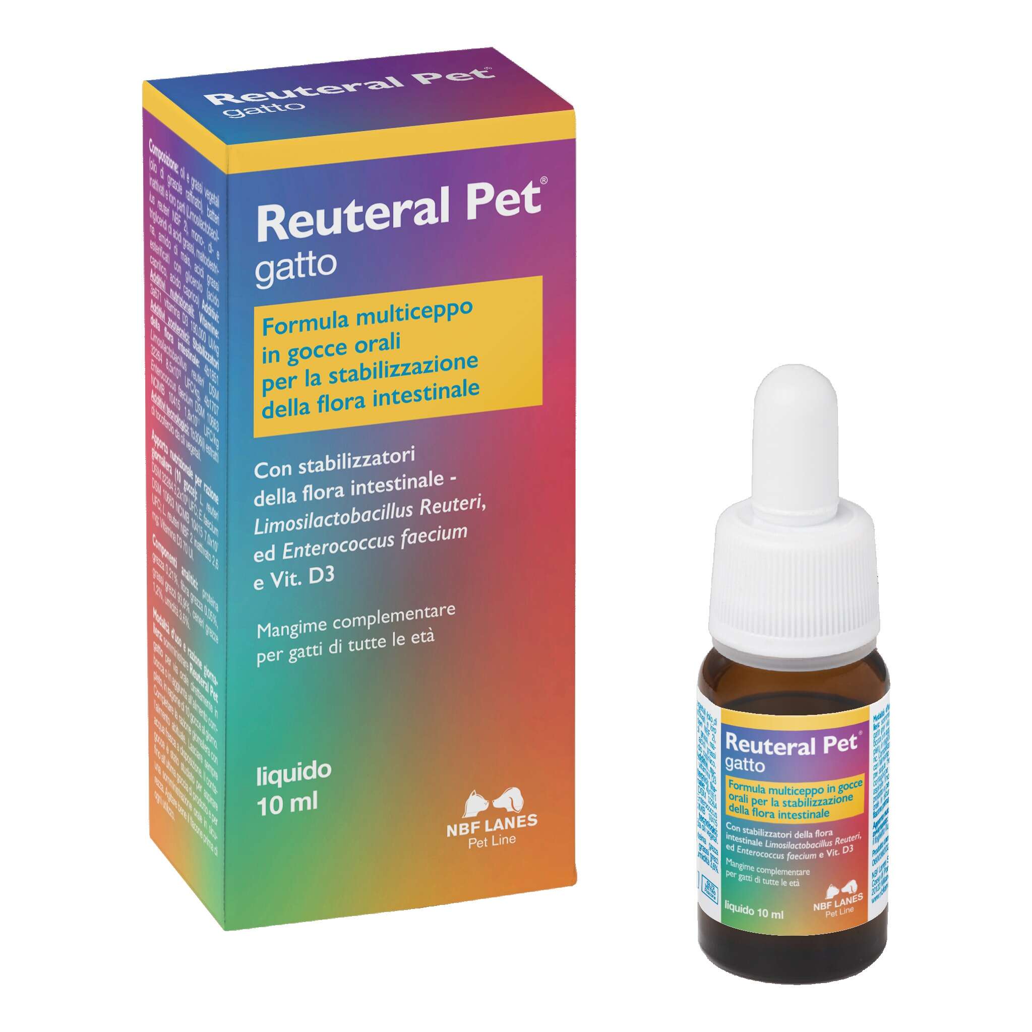 N.b.f. lanes - REUTERAL PET GATTO GOCCE 10ML