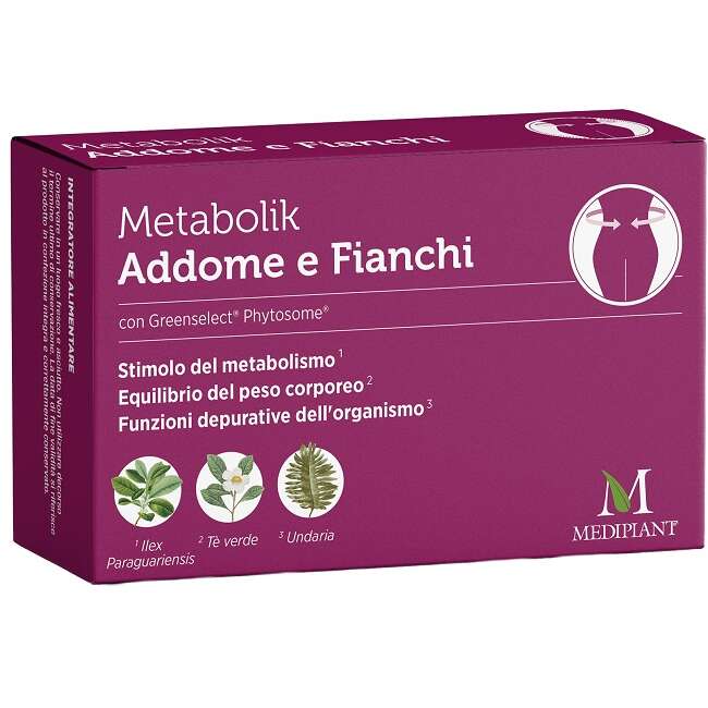 Mediplantmetabolikaddome e fianchi - Torna in forma metabolik addome e fianchi 30 capsule
