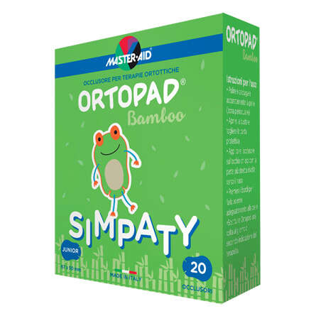 Master aid - Cerotto oculare per ortottica ortopad simpaty regular 5,7x8,2 20 pezzi