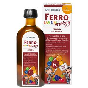 Dr theiss - Ferro bambini energy 250 ml gusto uva e ciliegia con edulcorante