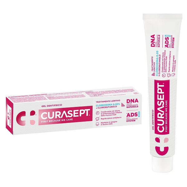 Curasept - Gel dentifricio ads dna trattamento lenitivo 75 ml