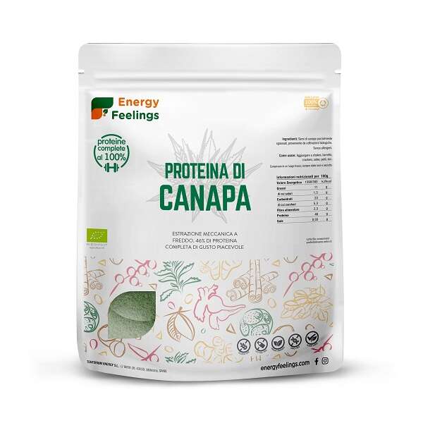 Energy feelings - Proteina di canapa bio da semi di canapa 1 kg