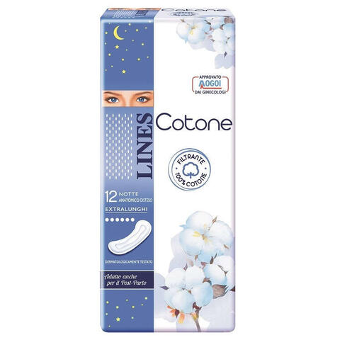 Lines - Cotone non ultra notte distesi 12 pezzi
