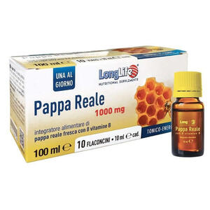 Longlife - Pappa reale + vitamina b 10 flaconcini 10 ml