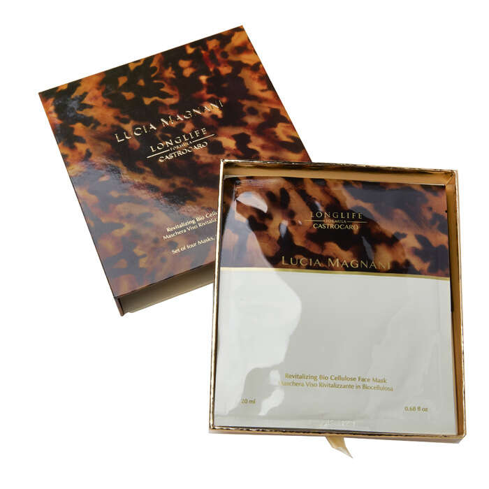 Lucia magnani - Skin care maschera viso rivitalizzante in biocellulosa 4 pezzi