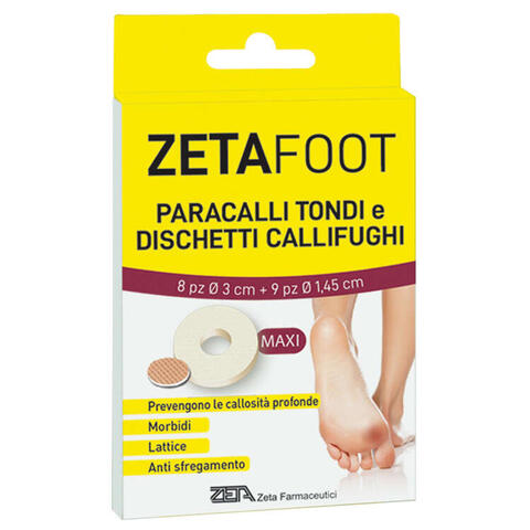 Zetafoot - Paracallo tondo 8 pezzi + dischetto callifugo 9 pezzi