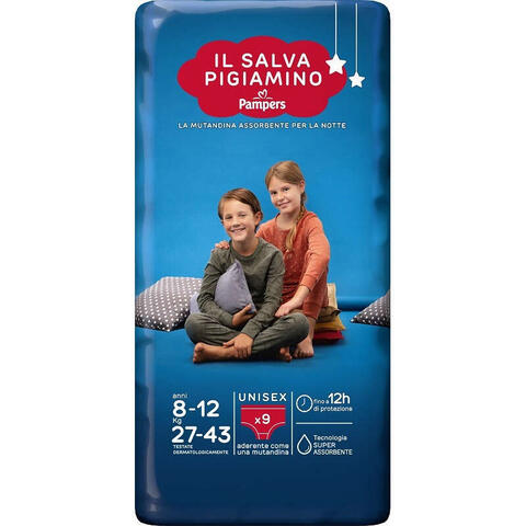 Pampers - Pannolino  babycare salvapigiamino l/xl 9 pezzi