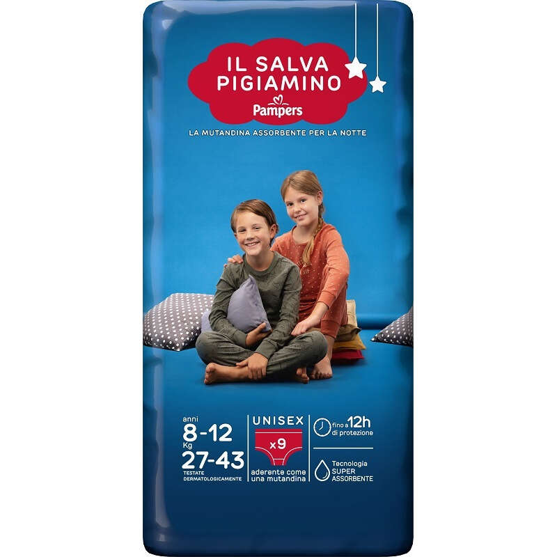Pampers - Pannolino  babycare salvapigiamino l/xl 9 pezzi