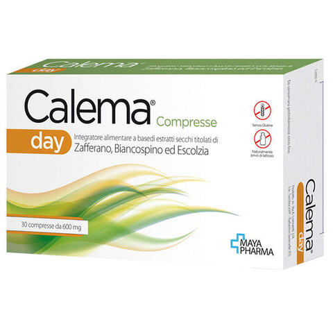 Maya pharma - Calema day 30 compresse da 600 mg senza glutine naturalmente privo di lattosio